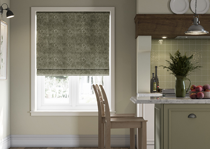 William Morris At Home Marigold Velvet, Sage - Roman Blind - Image 3